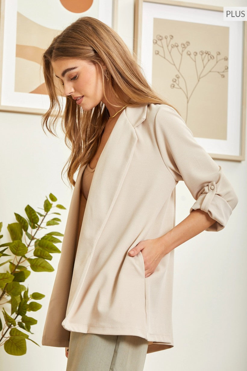 "Sweet Like Honey" Taupe Blazer