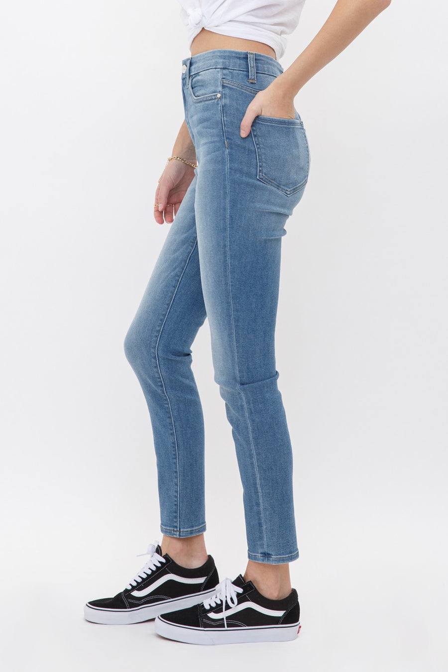 MDP-S130 Mica Denim High Rish Ankle Skinny Jeans *FINAL SALE*