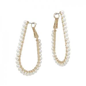 "Charli" Pearl Teardrop Earrings